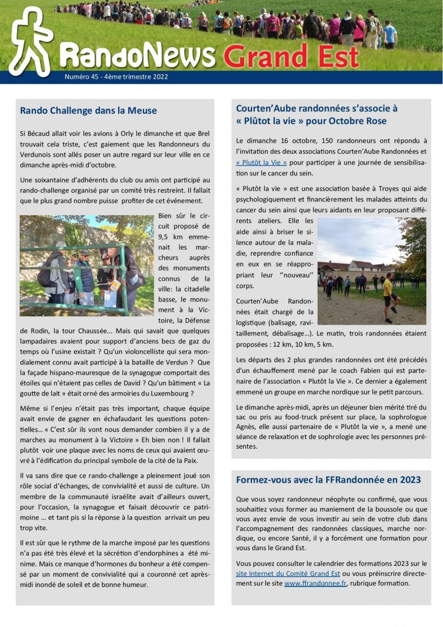 Randonews n 45 4eme trimestre 2022 page 2